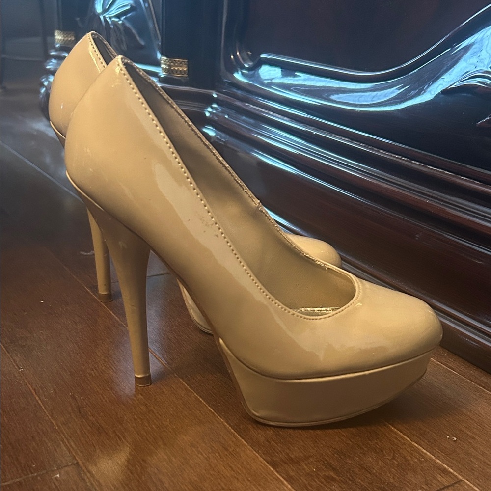 Elegant Beige High Heels